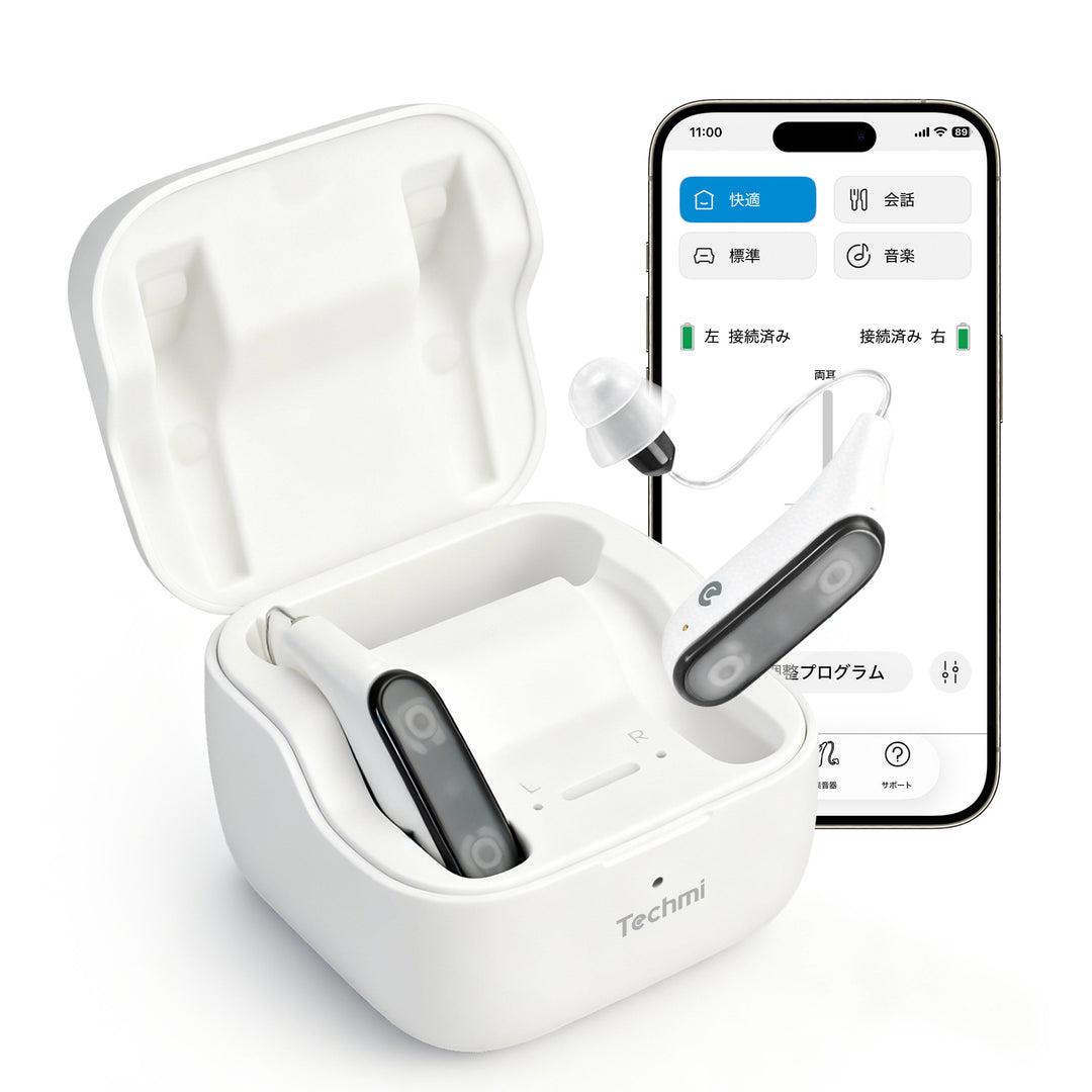Techmi FacePro — 45dB強力音声増幅＆Bluetooth 5.3搭載 ハイエンドスマート集音器