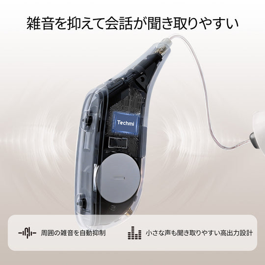 Techmi FacePro — 45dB強力音声増幅＆Bluetooth 5.3搭載 ハイエンドスマート集音器