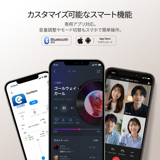 Techmi FacePro — 45dB強力音声増幅＆Bluetooth 5.3搭載 ハイエンドスマート集音器